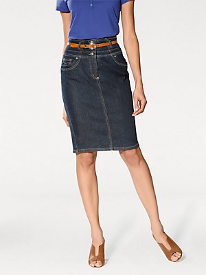 Modellerende jeansrok